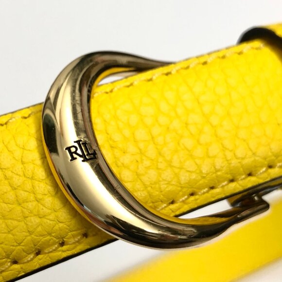 Ralph Lauren Women's belt Lemon Rind - Picture 3 of 5